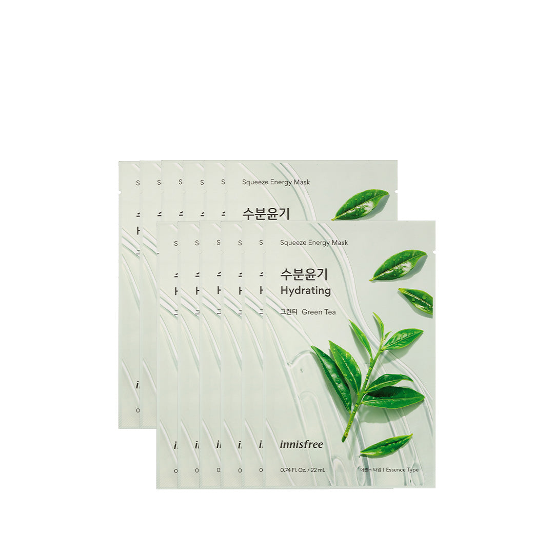 Squeeze Energy Mask 22ml x 12pcs [Green Tea]