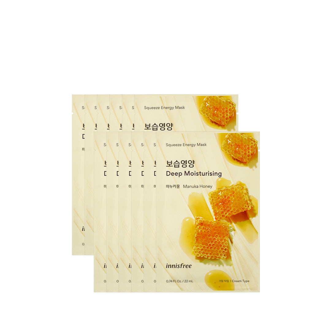 Squeeze Energy Mask 22ml x 12pcs [Manuka Honey]