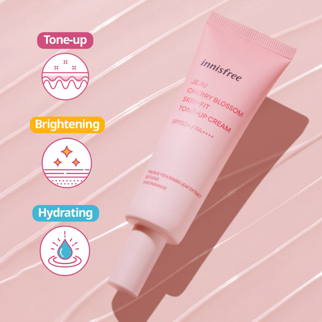 Jeju Cherry Blossom Skin Fit Cream SPF50+ PA++++ 50ml