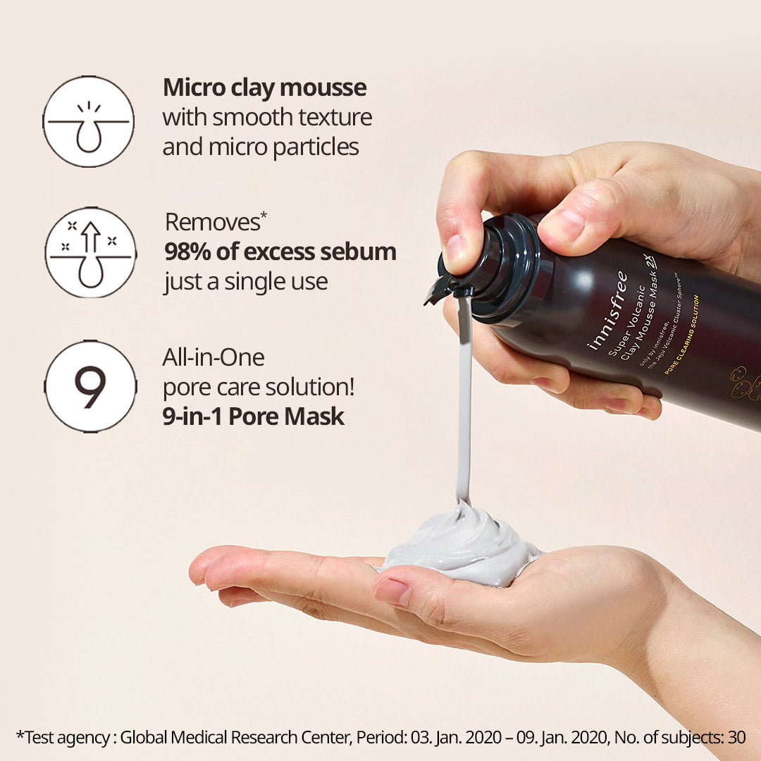Super Volcanic Clay Mousse Mask 2X 100ml