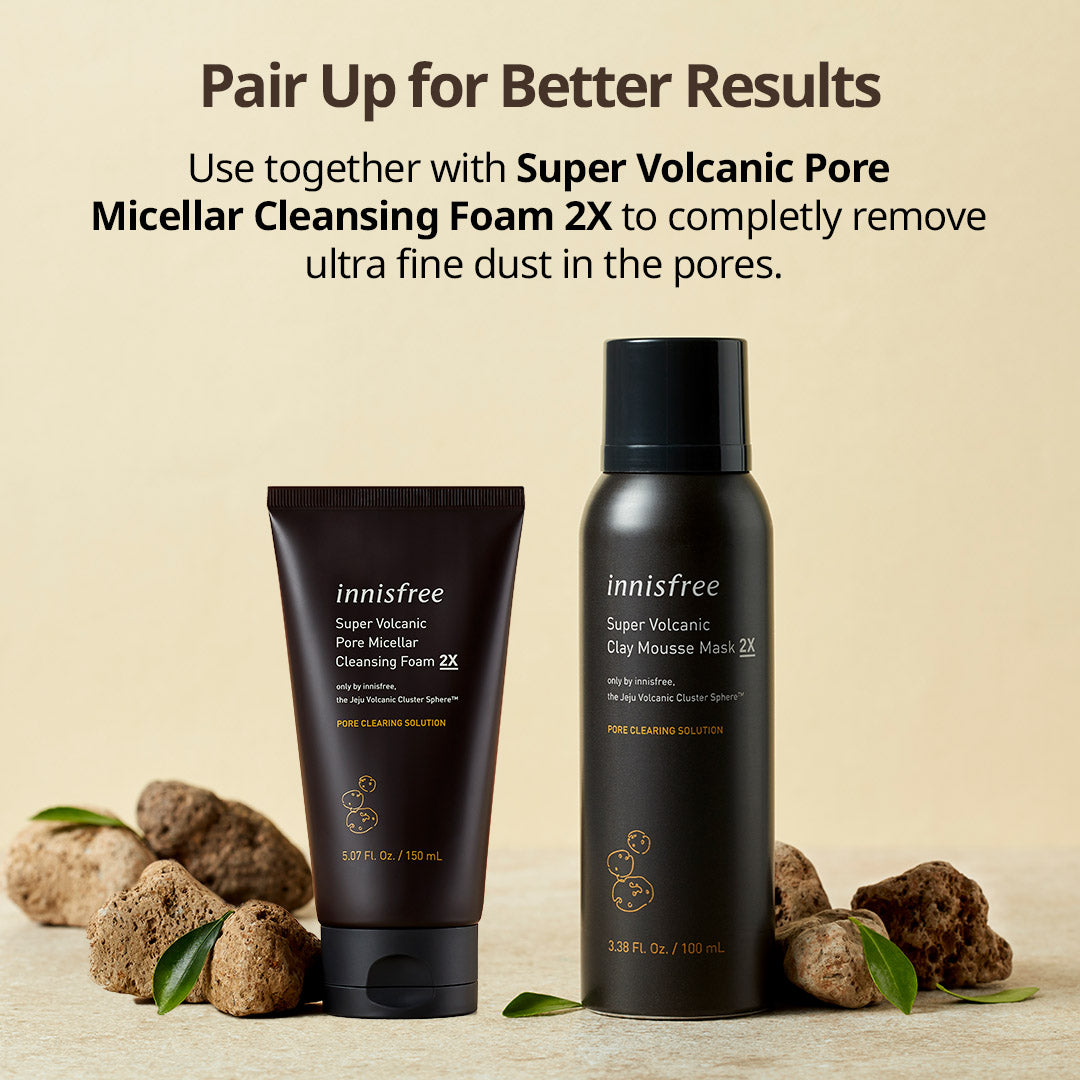 Super Volcanic Clay Mousse Mask 2X 100ml