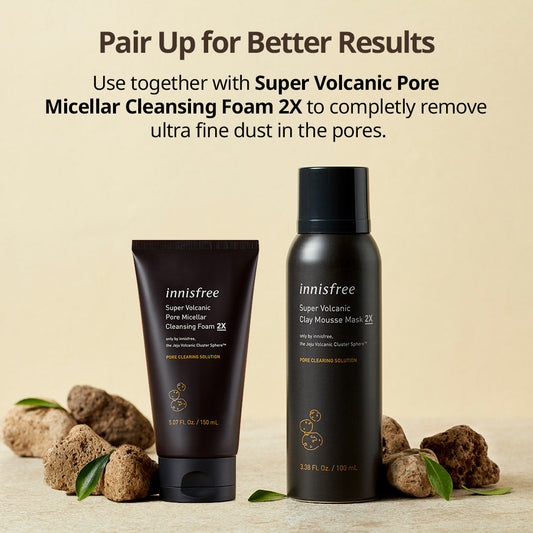 Super Volcanic Clay Mousse Mask 2X 100ml